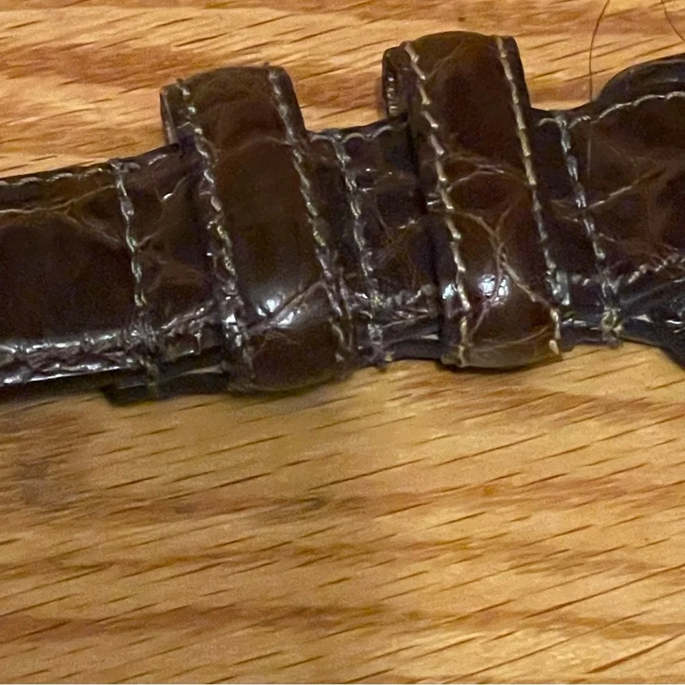 Nordstrom Italian Calfskin Leather Woman’s Belt Size M Made in USA Never Worn - Picture 7 of 16